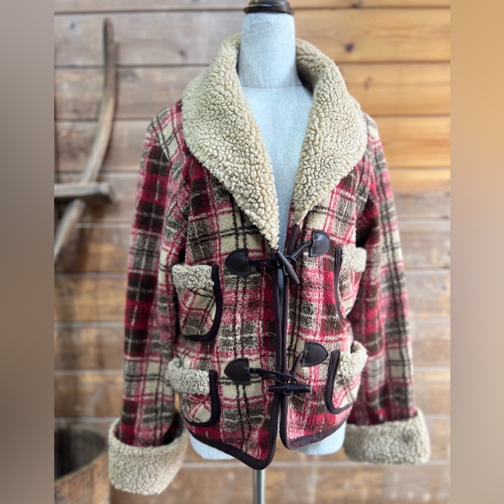Tasha Polizzi Saddleblanket Sherpa Plaid Jacket Women’s S – Western Ranchwear